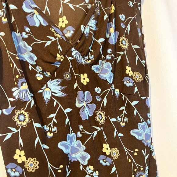 Vintage Old Navy Y2K Sheer Babydoll Top XL Brown Fairy Whimsigoth Fairycore - Picture 5 of 6